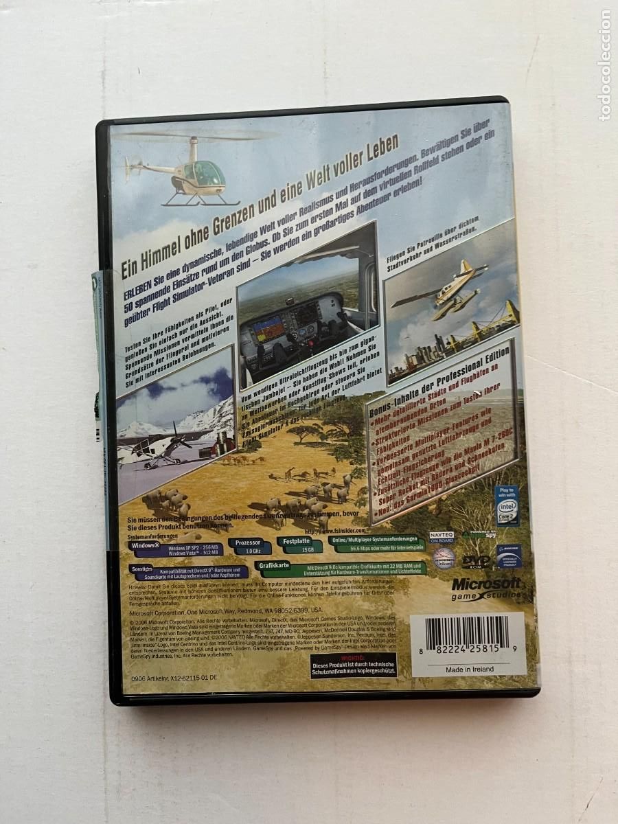 Videojuegos y consolas: MICROSOFT FLIGHT SIMULATOR X PROFESIONAL EDITION PC DVD - Foto 2