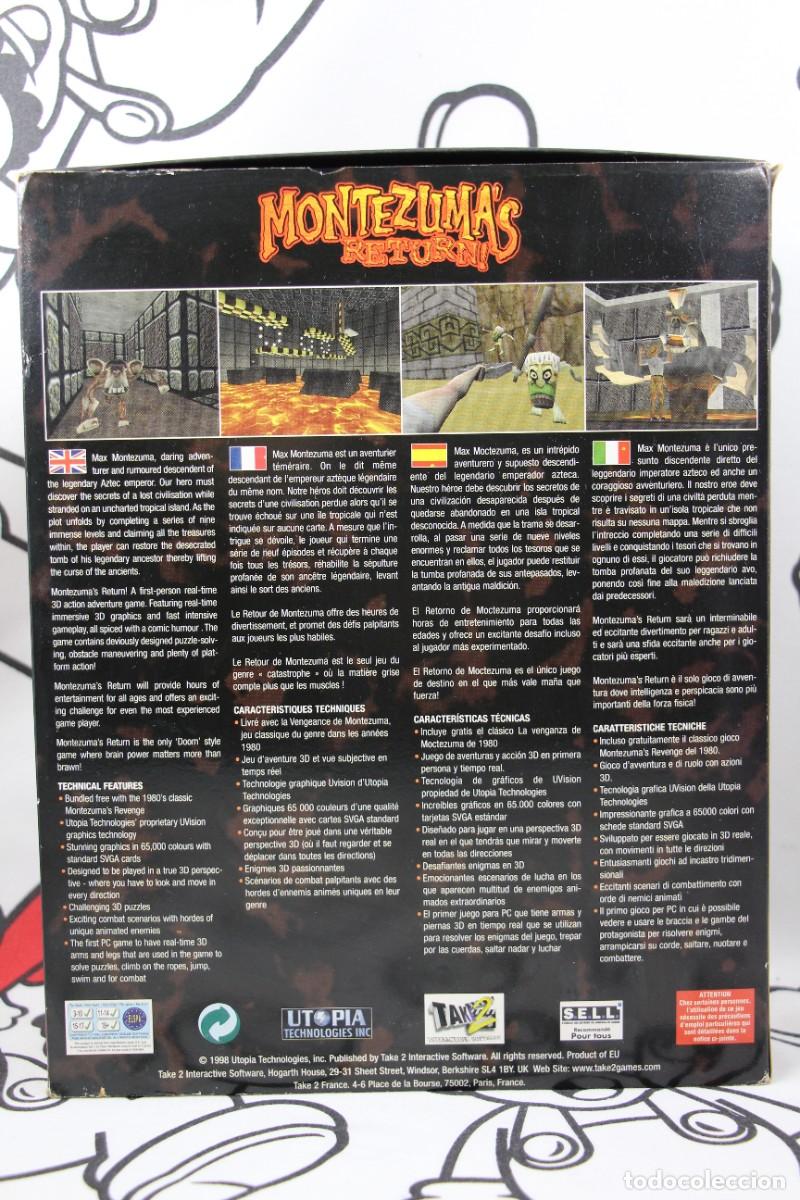 Videojuegos y consolas: PC MONTEZUMAS RETURN BUEN ESTADO VERSION EUROPEA - Foto 2