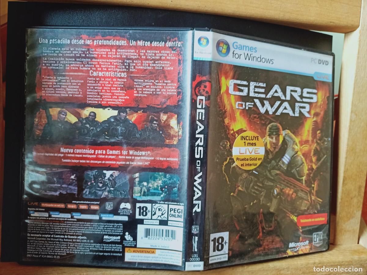 Videojuegos y consolas: GEARS OF WAR. PC DVD - Foto 2