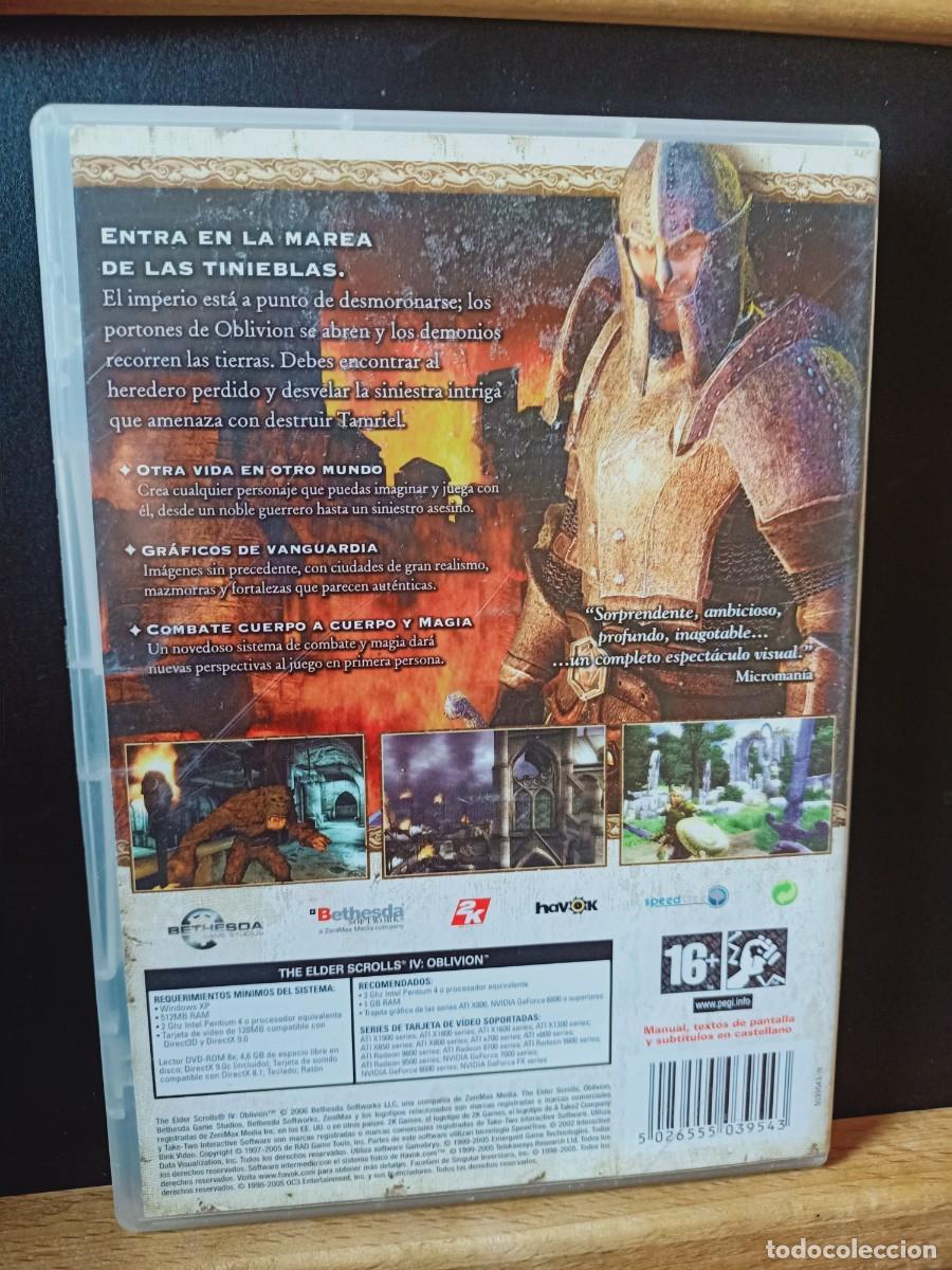 Videojuegos y consolas: OBLIVION THE ELDER SCROLLS IV. PC DVD-ROM - Foto 3
