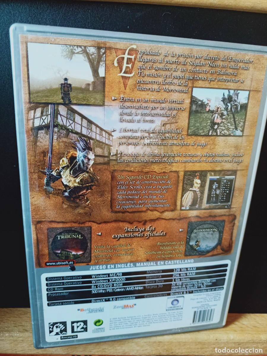 Videojuegos y consolas: MORROWIND THE ELDER SCROLLS III. 4 DISCOS. PC CD-ROM - Foto 4