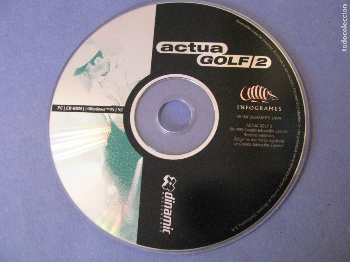 Videojuegos y consolas: ACTUA GOLF 2. PARA PC. 1999 WINDOWS 95 98. - Foto 1