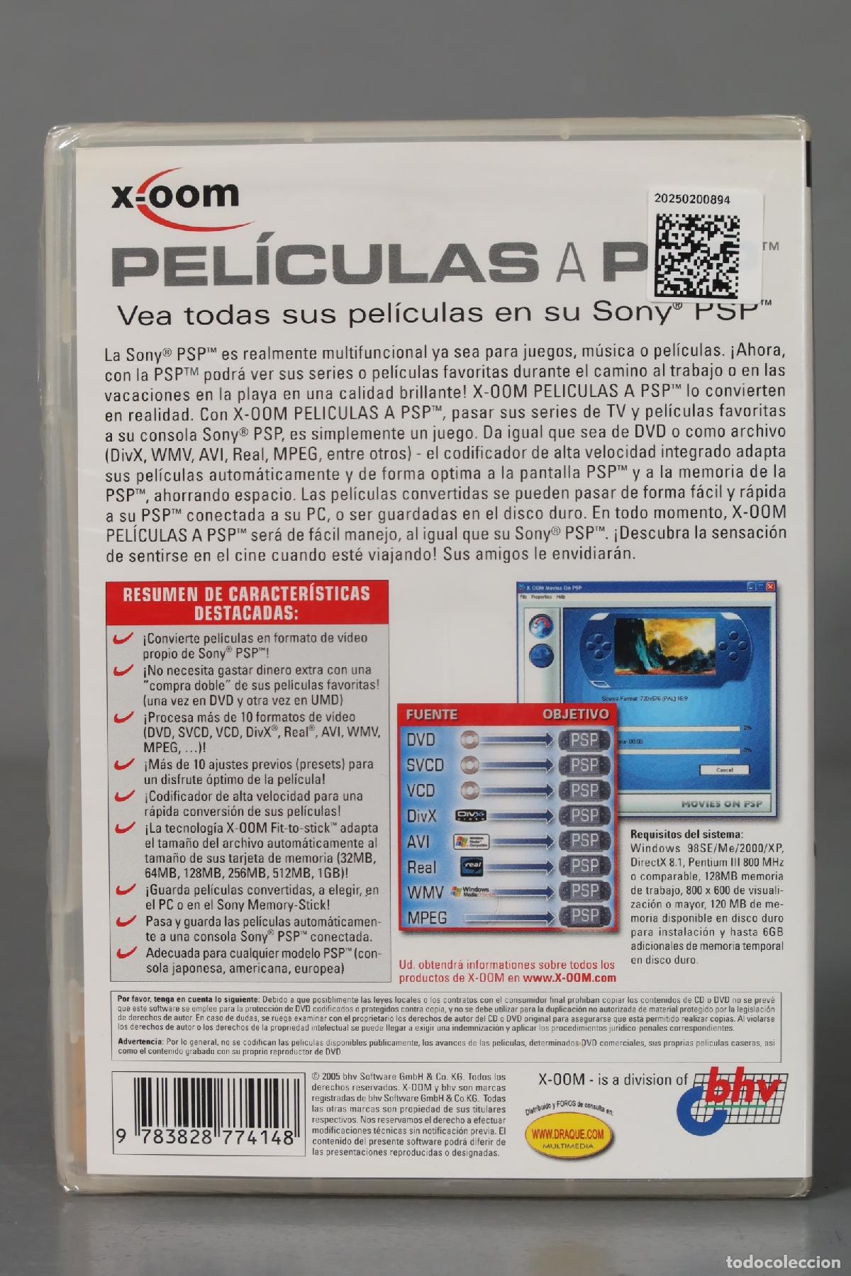 Videojuegos y consolas: DPC CD-ROM. PELICULAS A PSP. PRECINTADO - Foto 2