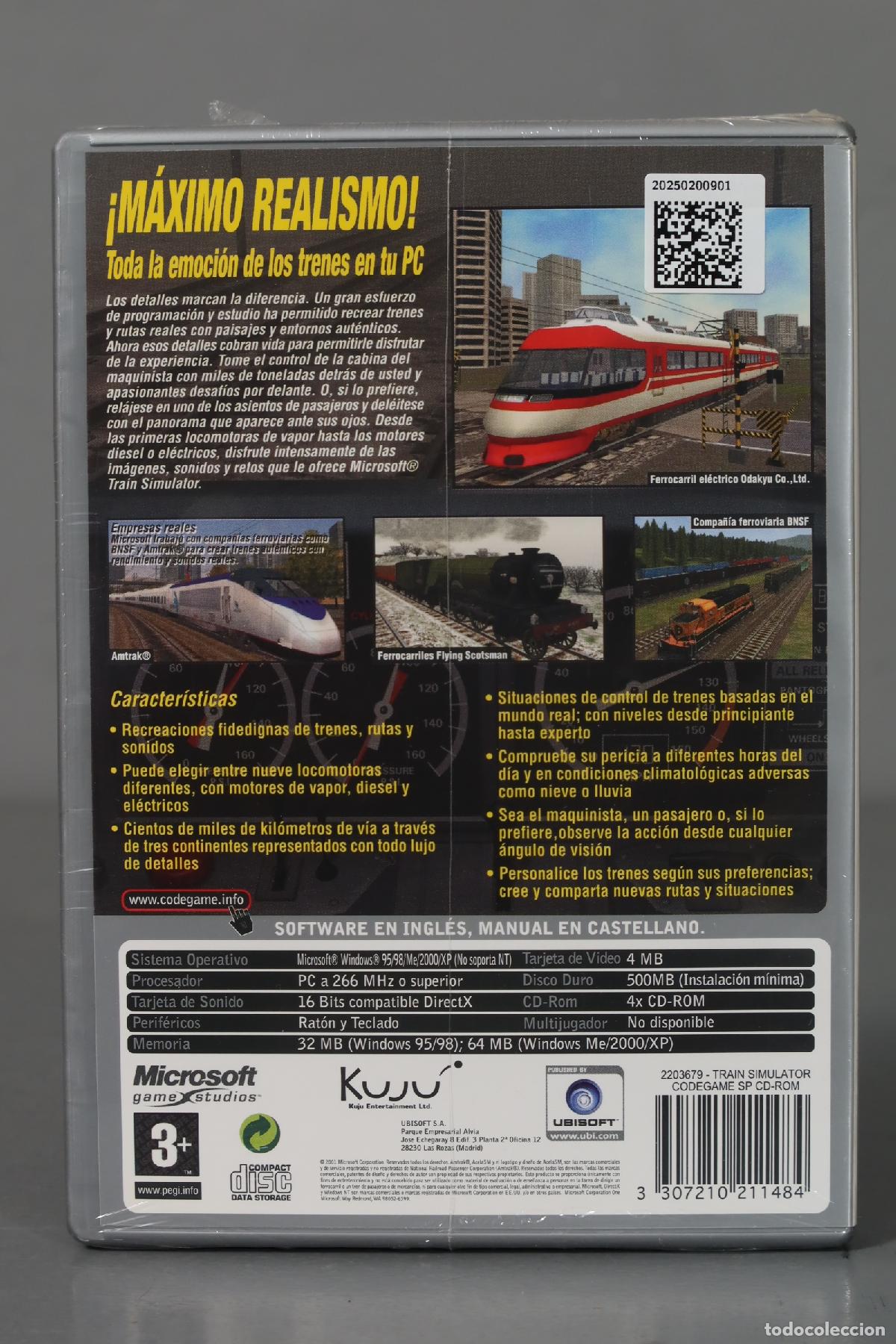 Videojuegos y consolas: PC CD-ROM. MICROSOFT TRAIN SIMULATOR. PRECINTADO - Foto 2
