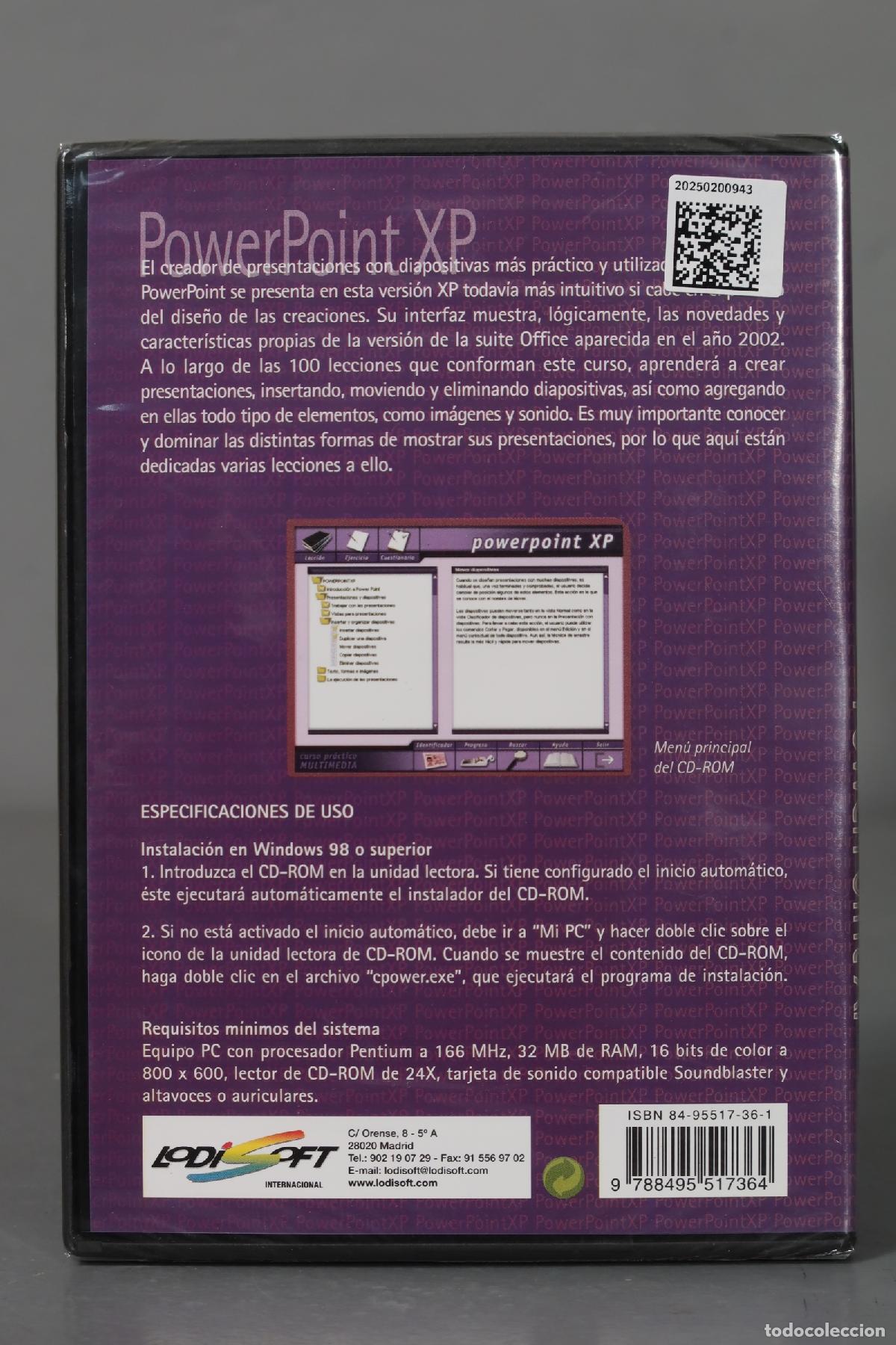 Videojuegos y consolas: DVD. POWER POINT XP. PRECINTADO - Foto 2