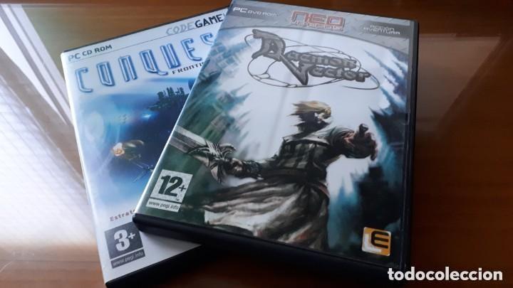 Videojuegos y consolas: LOTE 2 JUEGOS PARA PC - CD-ROM / DVD - DAEMON VECTOR, CONQUEST FRONTIER WARS. - Foto 1