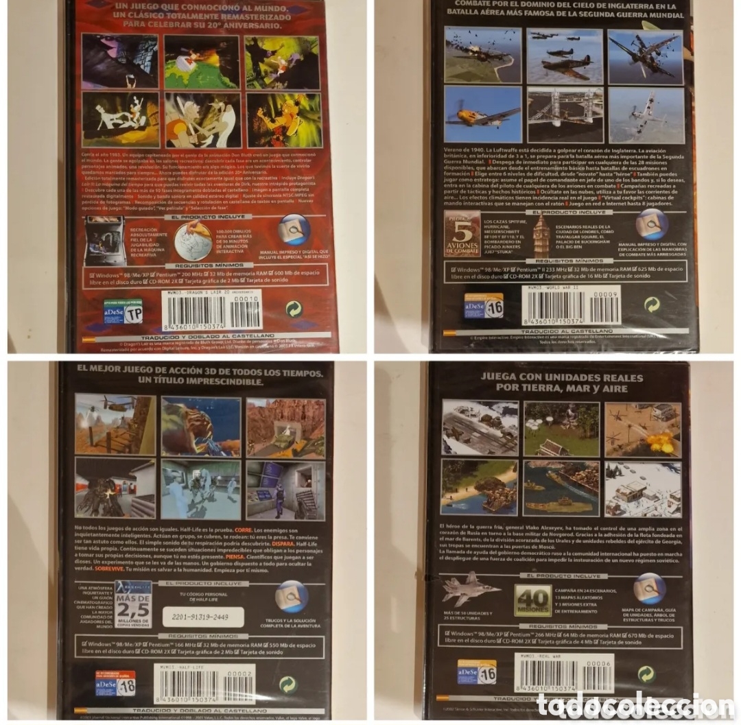 Videojuegos y consolas: Lote de cuatro juegos PC-CD sin abrir - Foto 2