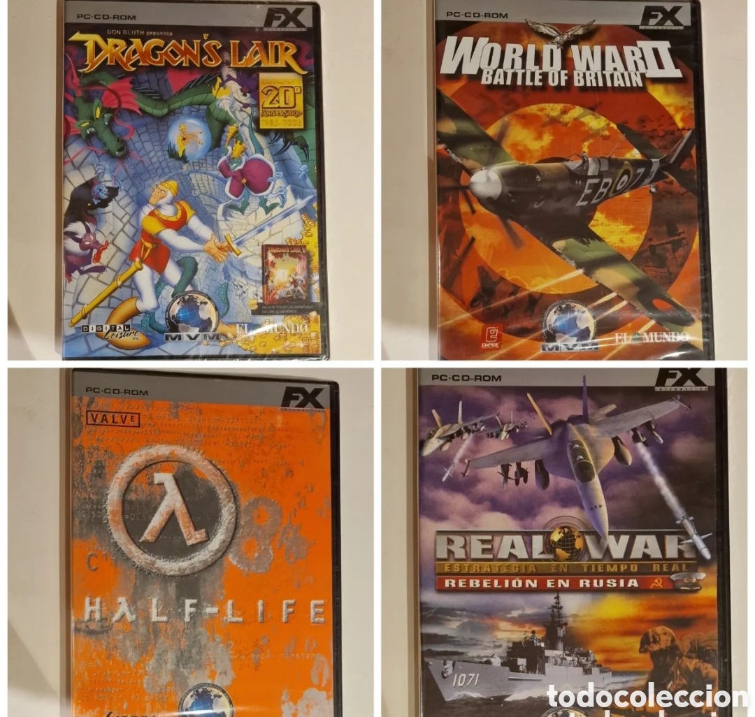 Videojuegos y consolas: Lote de cuatro juegos PC-CD sin abrir - Foto 1