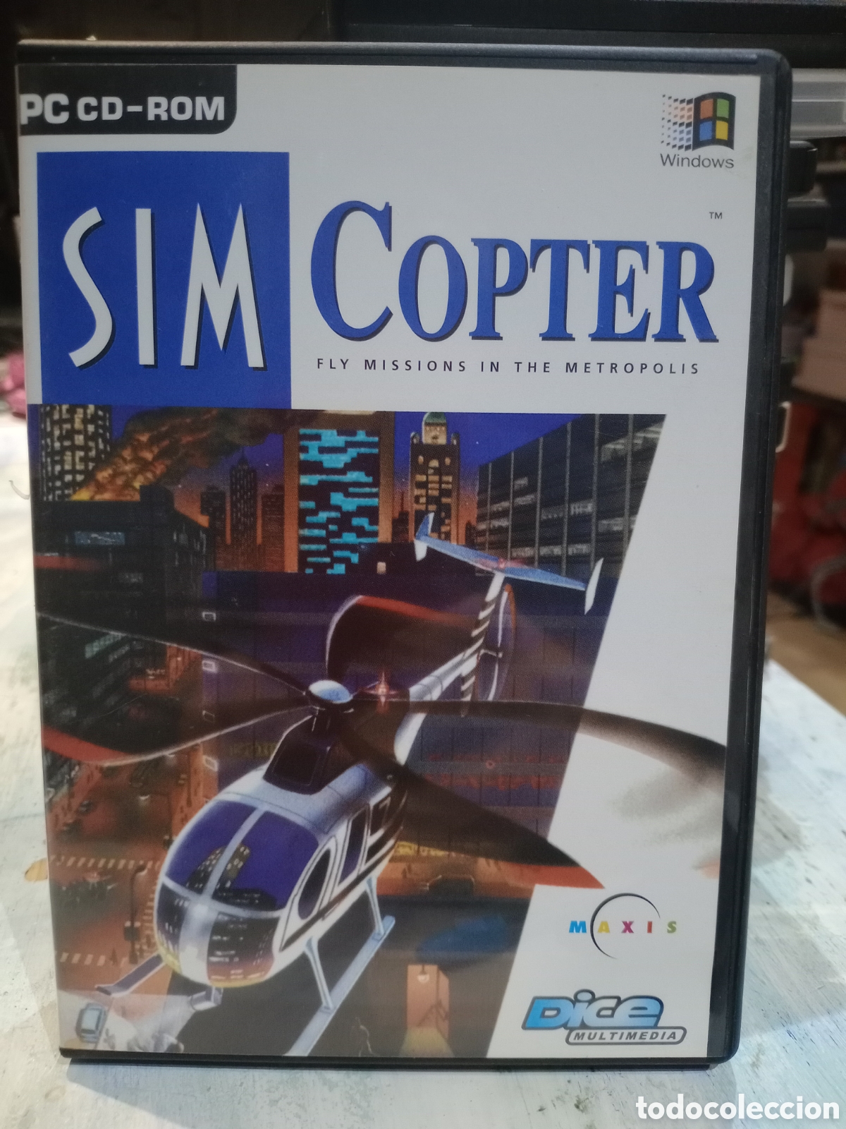 Videojuegos y consolas: SIM COPTER - MISSIONS METROPOLIS - PC CD-ROM 1996 EA - VIDEOJUEGO VINTAGE - Foto 1