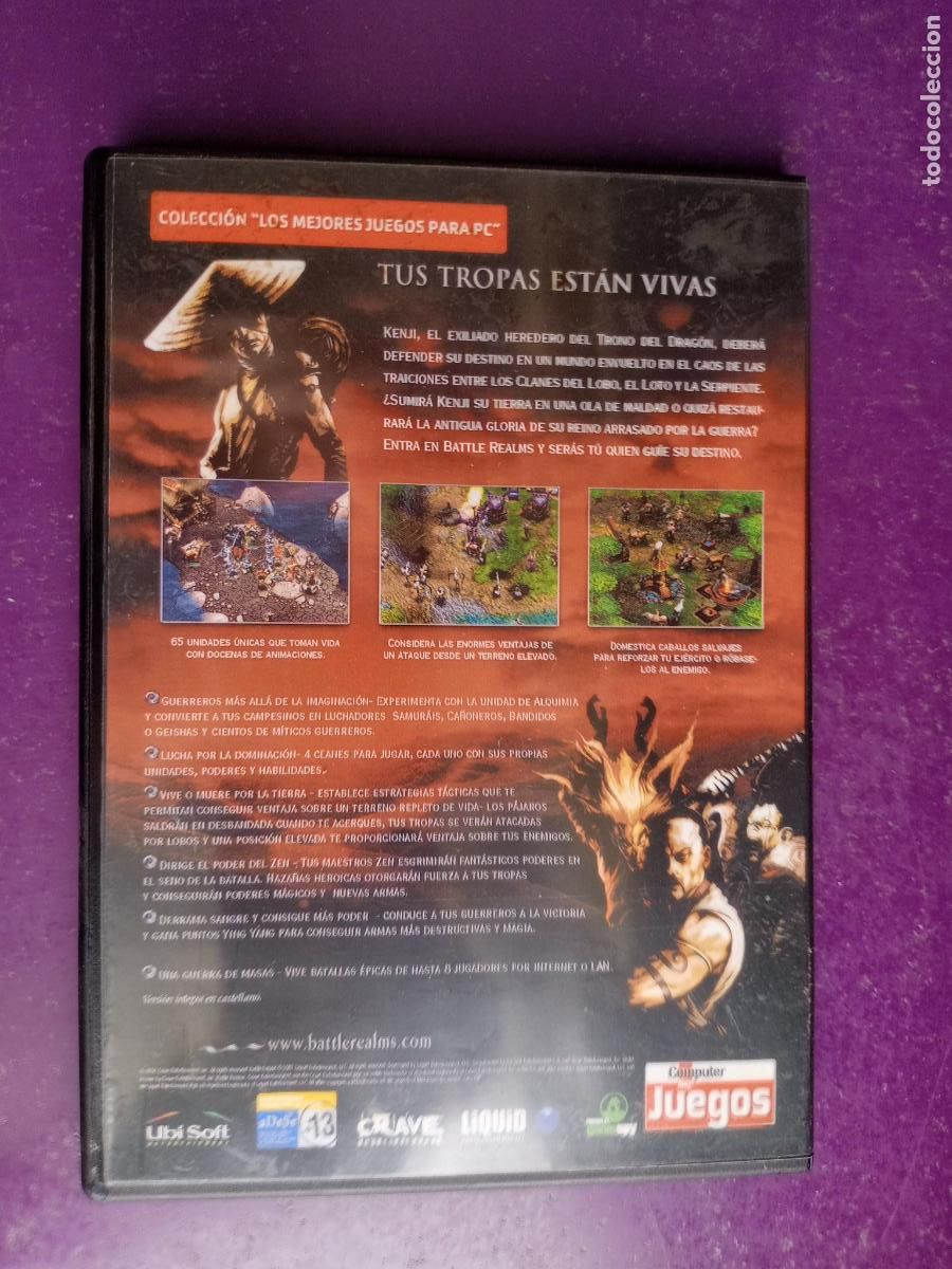 Videojuegos y consolas: BATTLE REALMS - PC CD-ROM - VIDEOJUEGO VINTAGE - - Foto 2