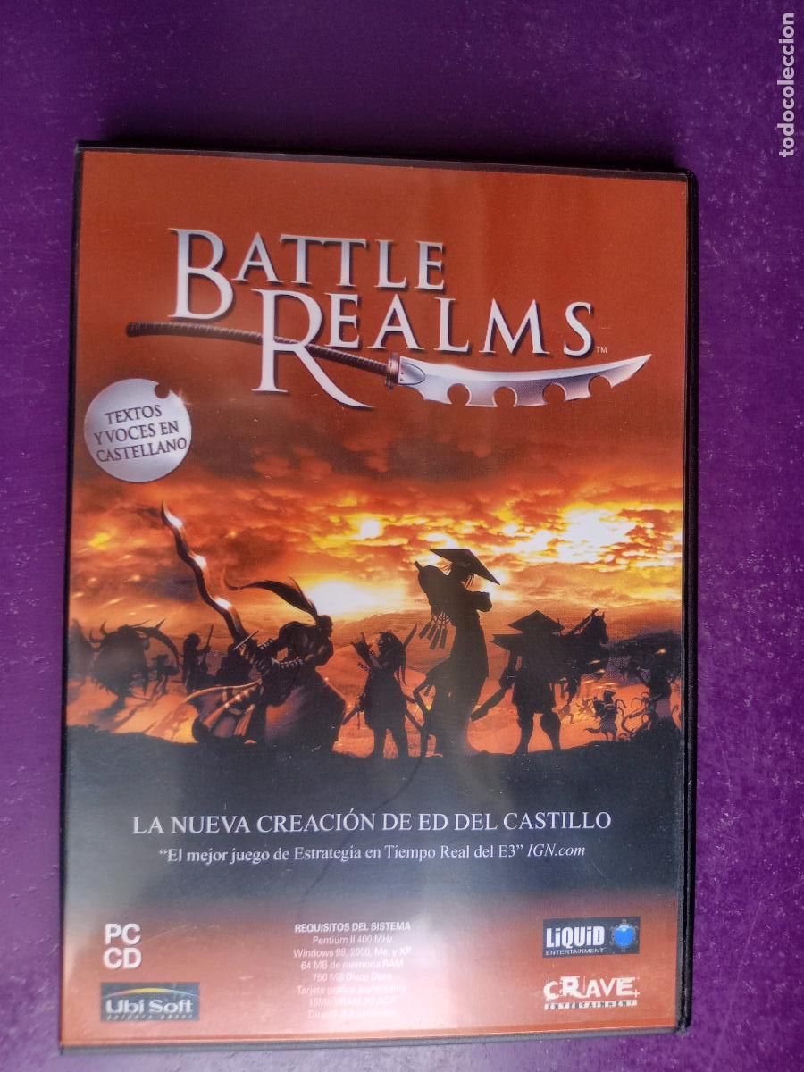 Videojuegos y consolas: BATTLE REALMS - PC CD-ROM - VIDEOJUEGO VINTAGE - - Foto 1