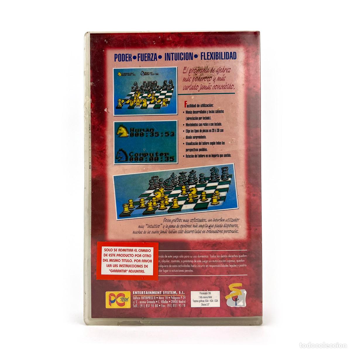 Videojuegos y consolas: CHESS CHAMPION PRECINTADO PROGRAMA DE AJEDREZ / 2175 ELO. SYSTEM 4 ESPA&Ntilde;A IBM PC DOS 35 DISKETTE 3&frac12; - Foto 2