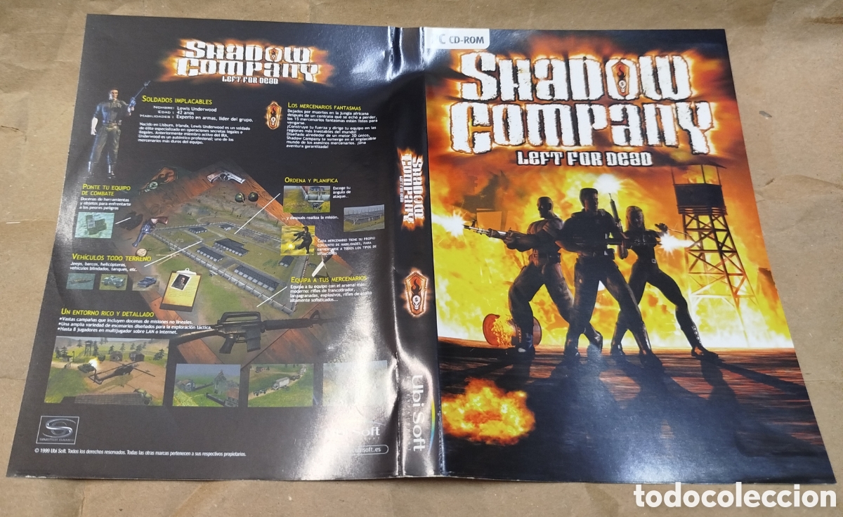 Videojuegos y consolas: Shadow company left for dead..SOLO CAR&Aacute;TULA. PC - Foto 1