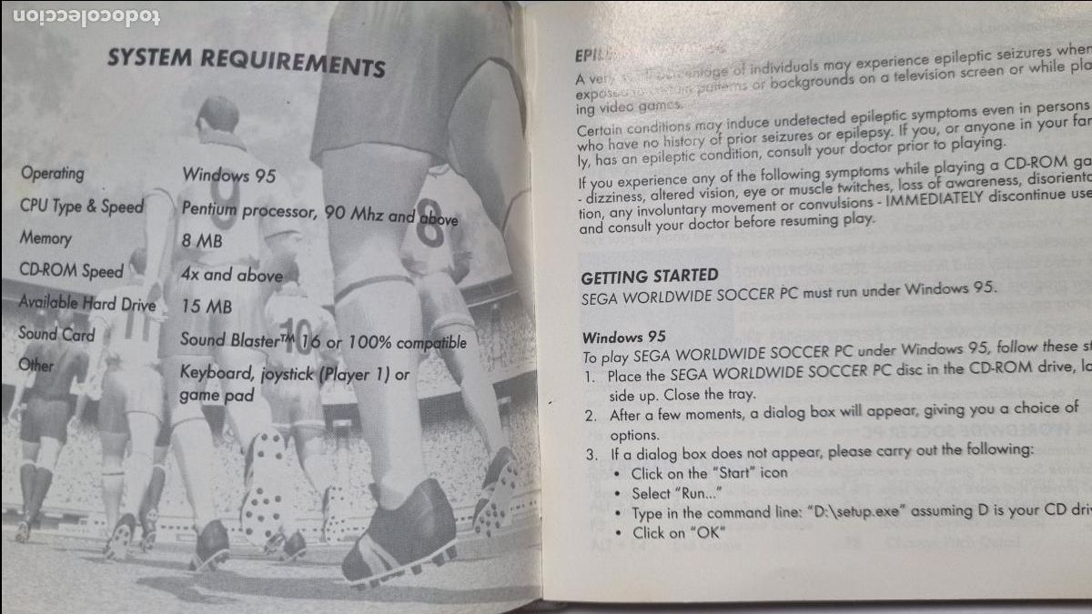 Videojuegos y consolas: Sega Worldwide Soccer PC, 1997 - Foto 6