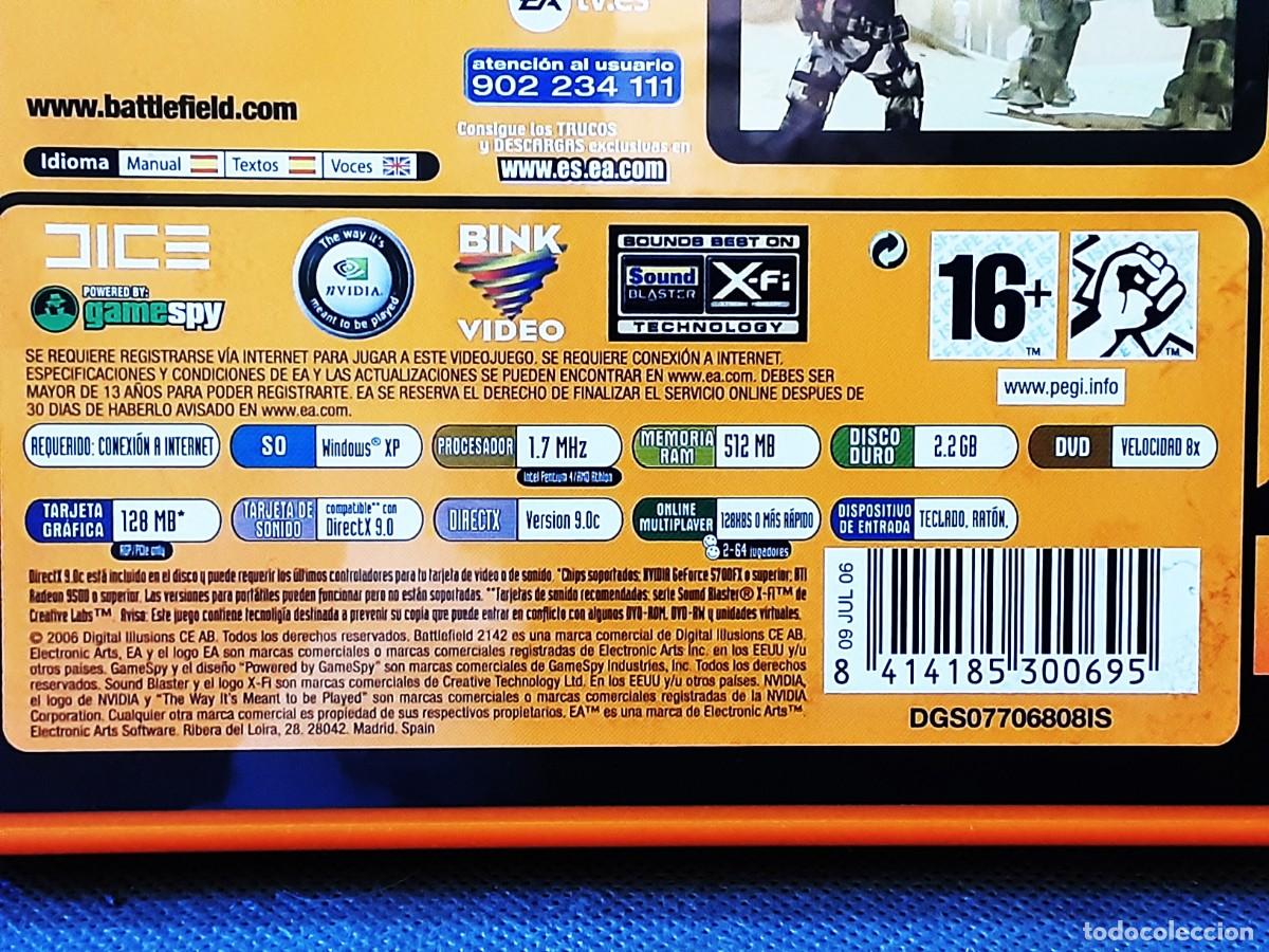 Videojuegos y consolas: JUEGO PC 2142 BATTLEFIELD A&Ntilde;O 2006 - Foto 4