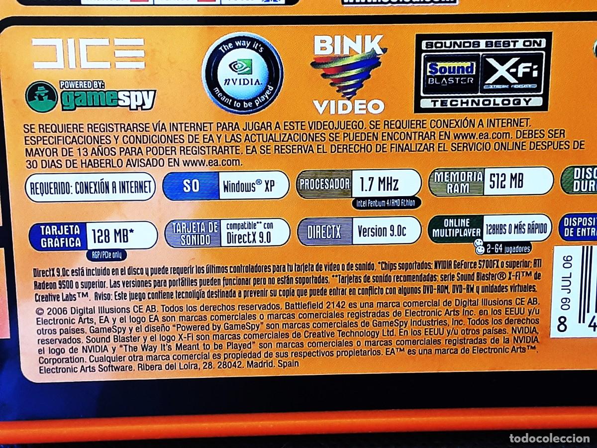Videojuegos y consolas: JUEGO PC 2142 BATTLEFIELD A&Ntilde;O 2006 - Foto 6