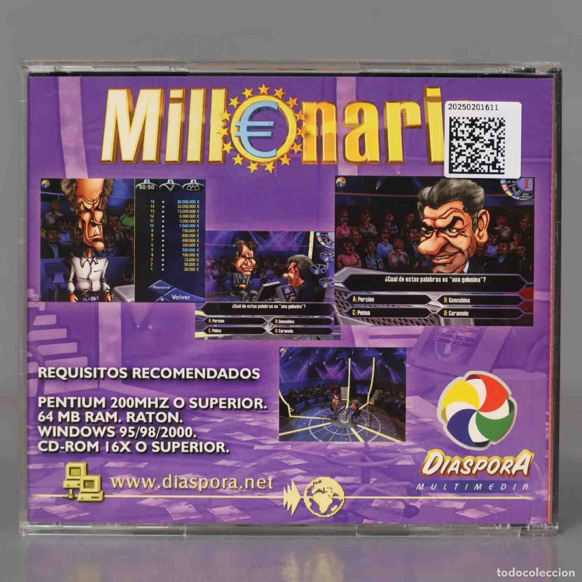 Videojuegos y consolas: PC CD-ROM. MILLONARIO - Foto 2