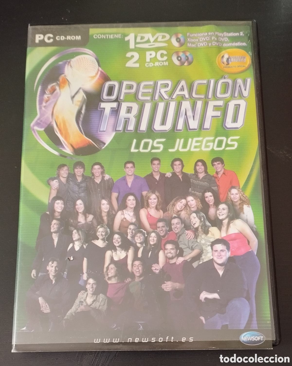 Videojuegos y consolas: 2 PC CD ROM, 1 VHS . OPERACI&Oacute;N TRIUNFO LOS JUEGOS - Foto 1