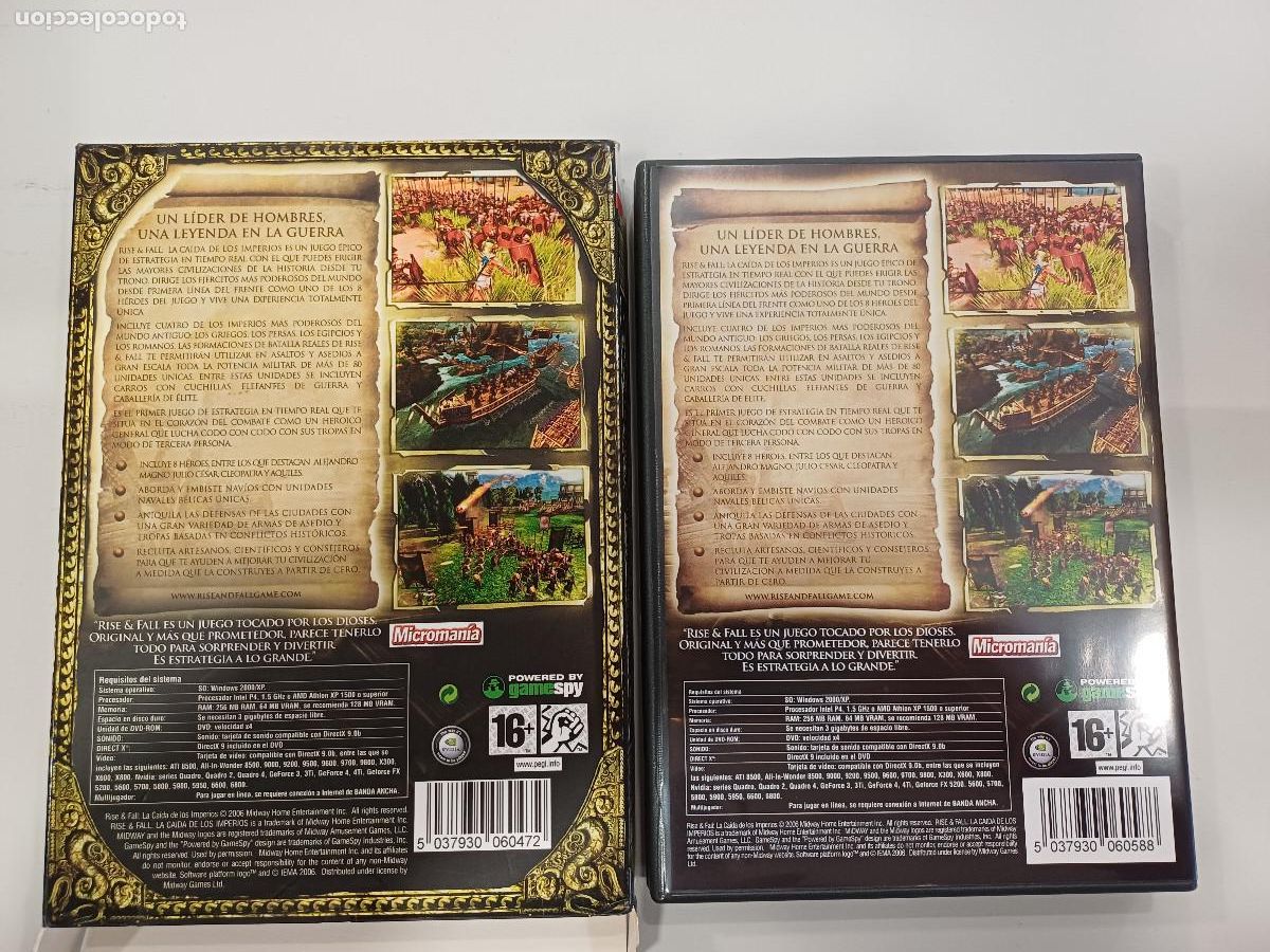 Videojuegos y consolas: RISE & FALL/LA CAIDA DE LOS IMPERIOS/PC. - Foto 6