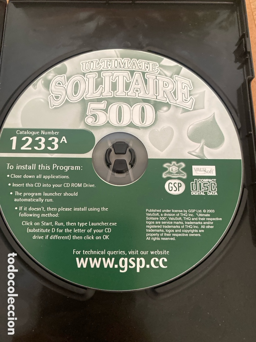 Videojuegos y consolas: PC CD-ROM ULTIMATE SOLITARE. GSP - Foto 3