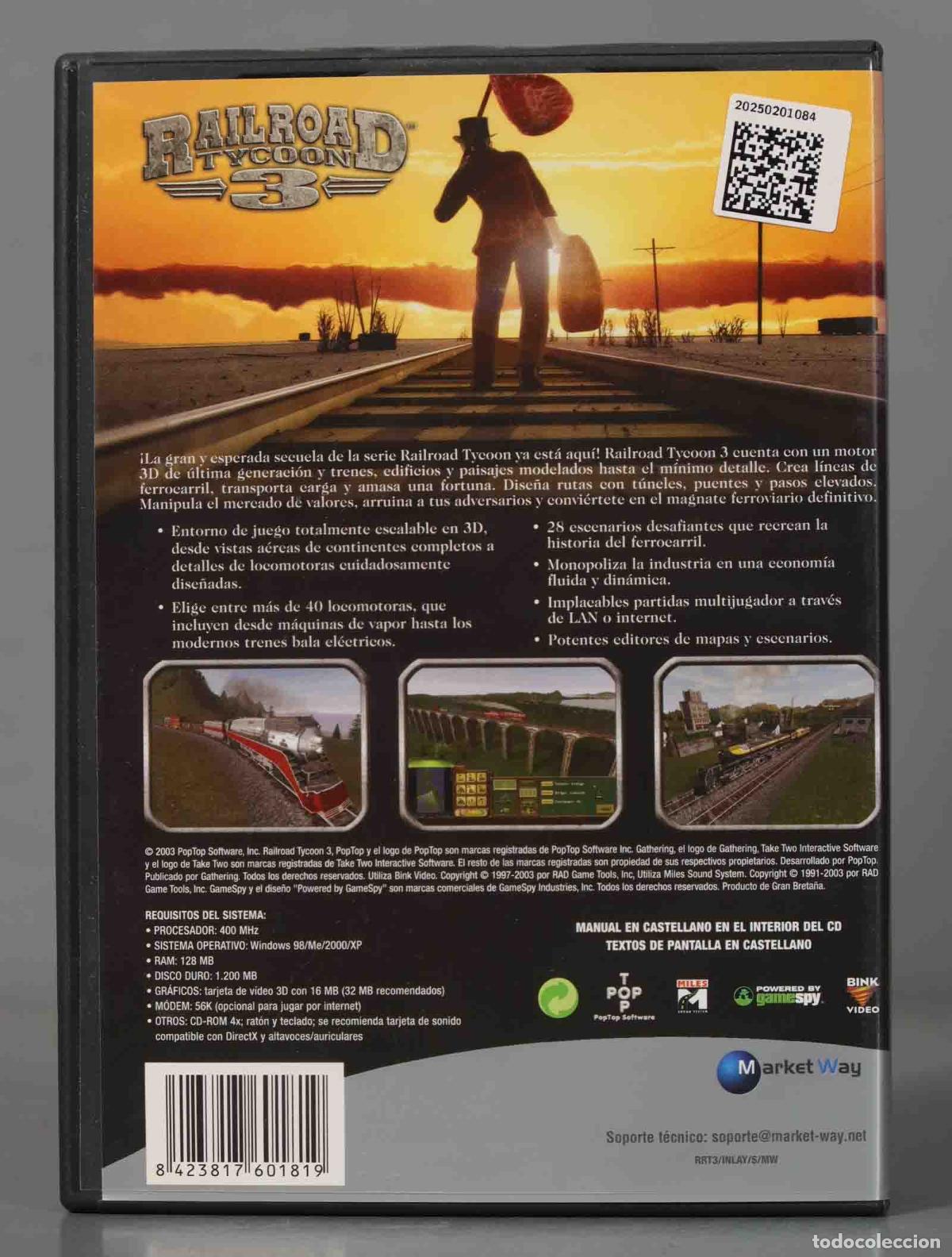 Videojuegos y consolas: PC CD-ROM. RAILROAD TYCOON 3 - Foto 2