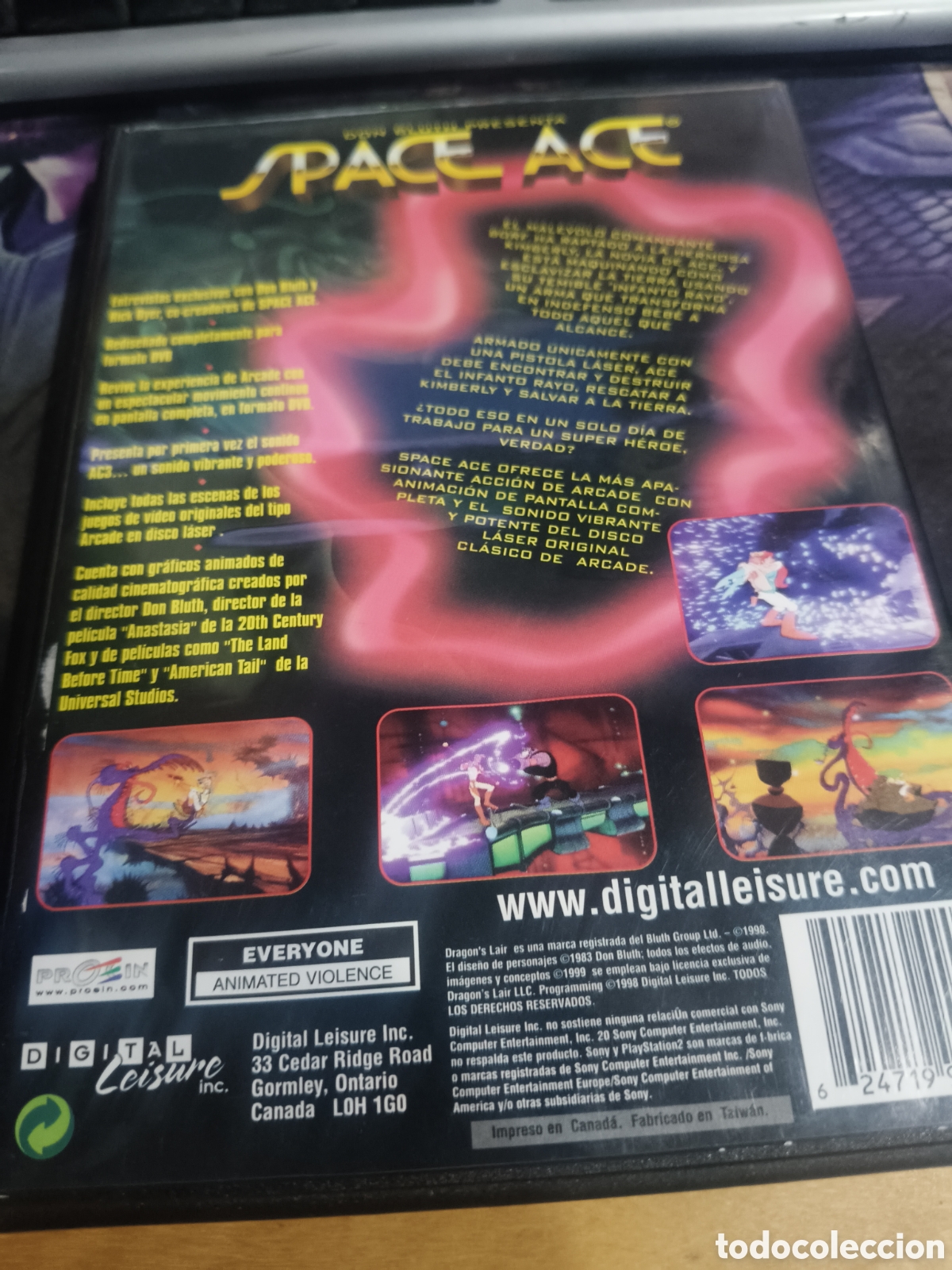 Videojuegos y consolas: Space ace DVD (compatible con ps2) - Foto 2
