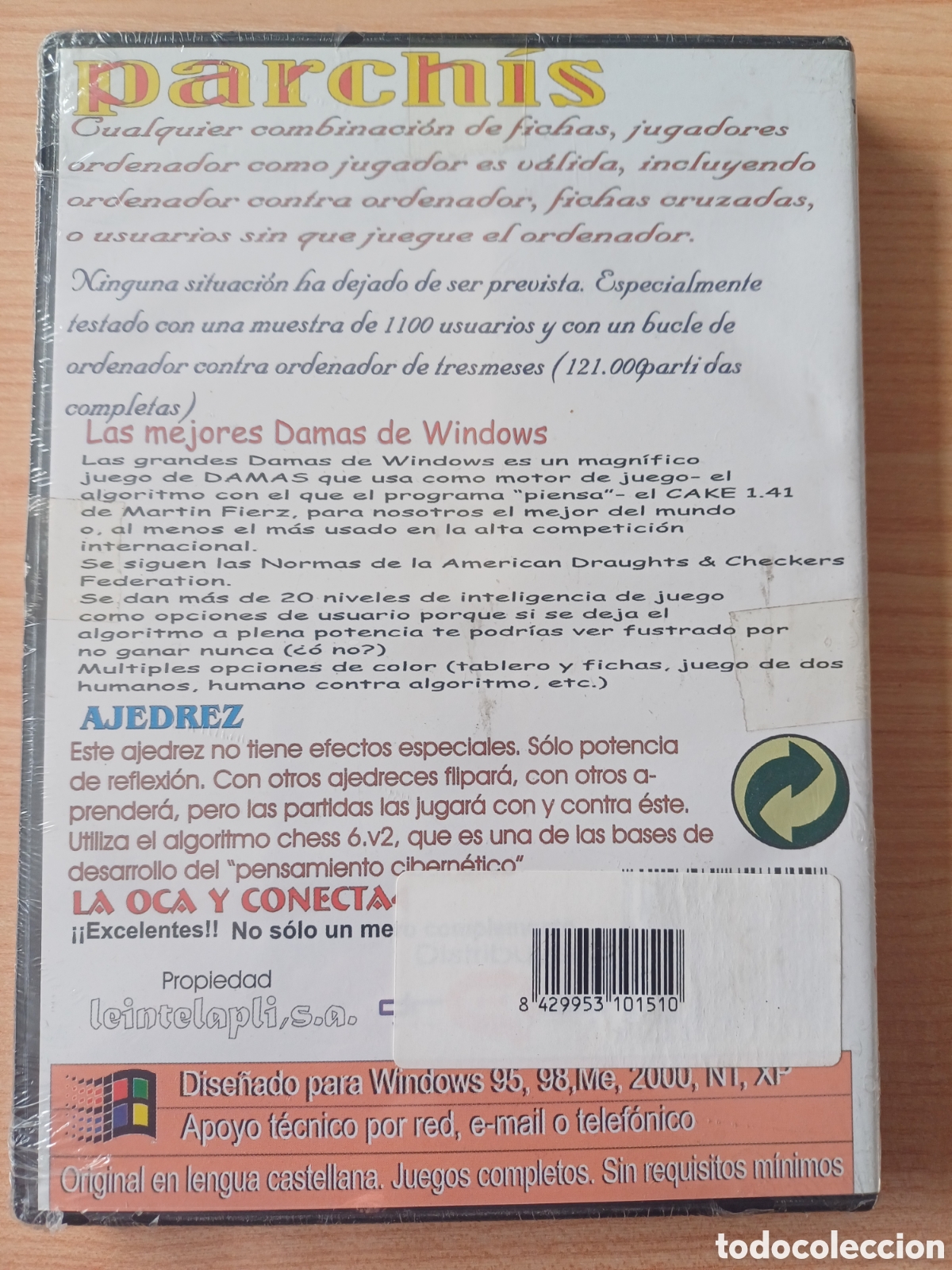 Videojuegos y consolas: PARCHIS + OCA + AJEDREZ + DAMAS + CONECTA 4 PC - PRECINTADO - Foto 2