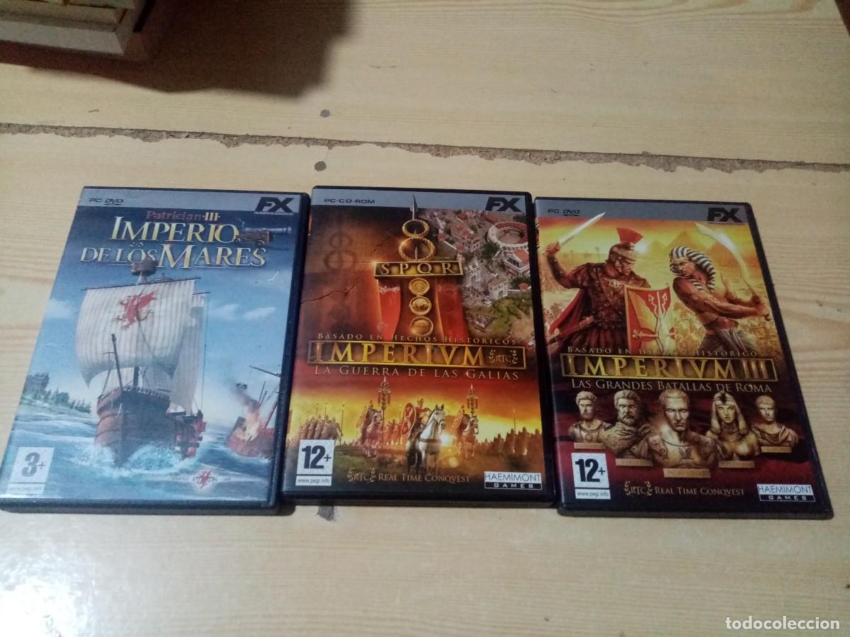 Videojuegos y consolas: PC DVD. MULTI ESTATEGIA IMPERIO DE LOS MARES. ESTUCHE CON 3 PC. - Foto 1