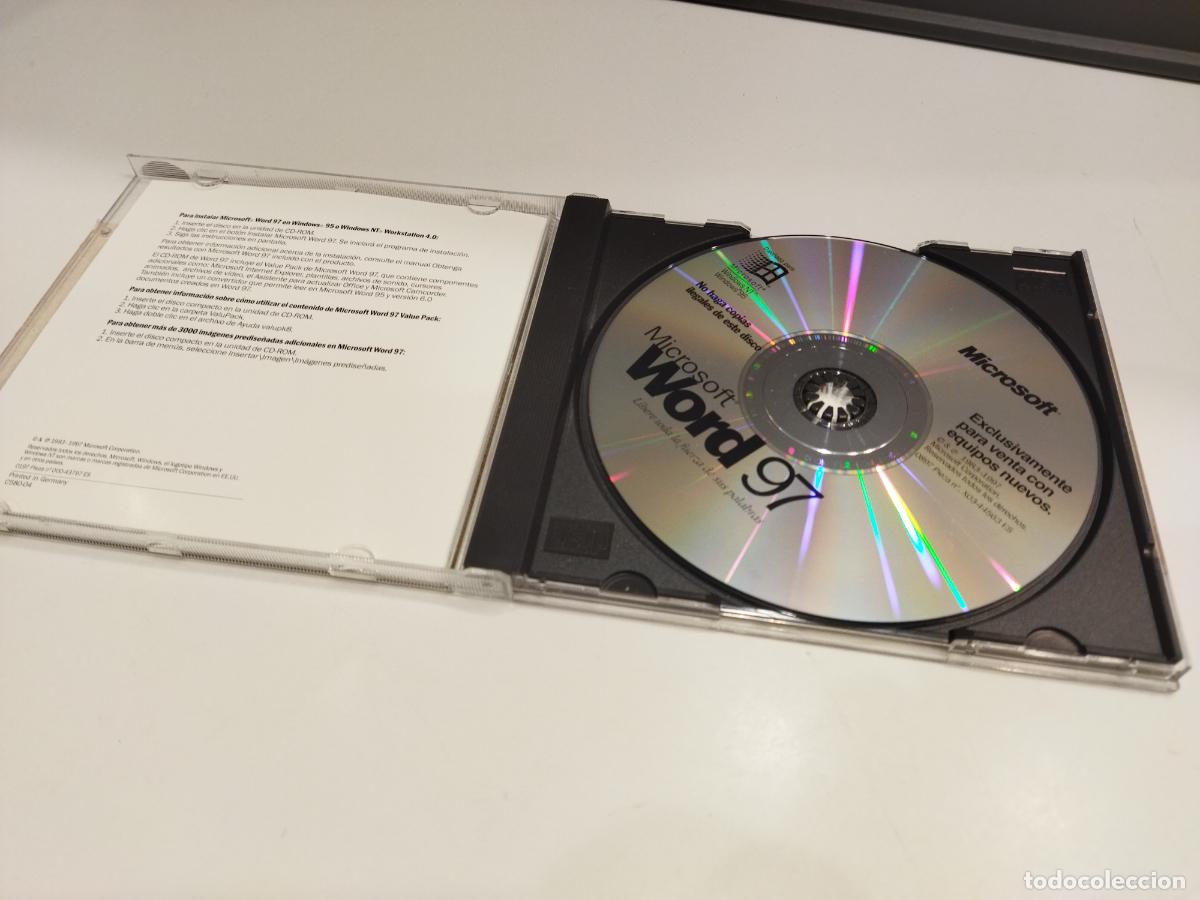 Videojuegos y consolas: MICROSOFT WORD 97 SOFTWARE CD - MICROSOFT 1997 - COMO NUEVO - Foto 4