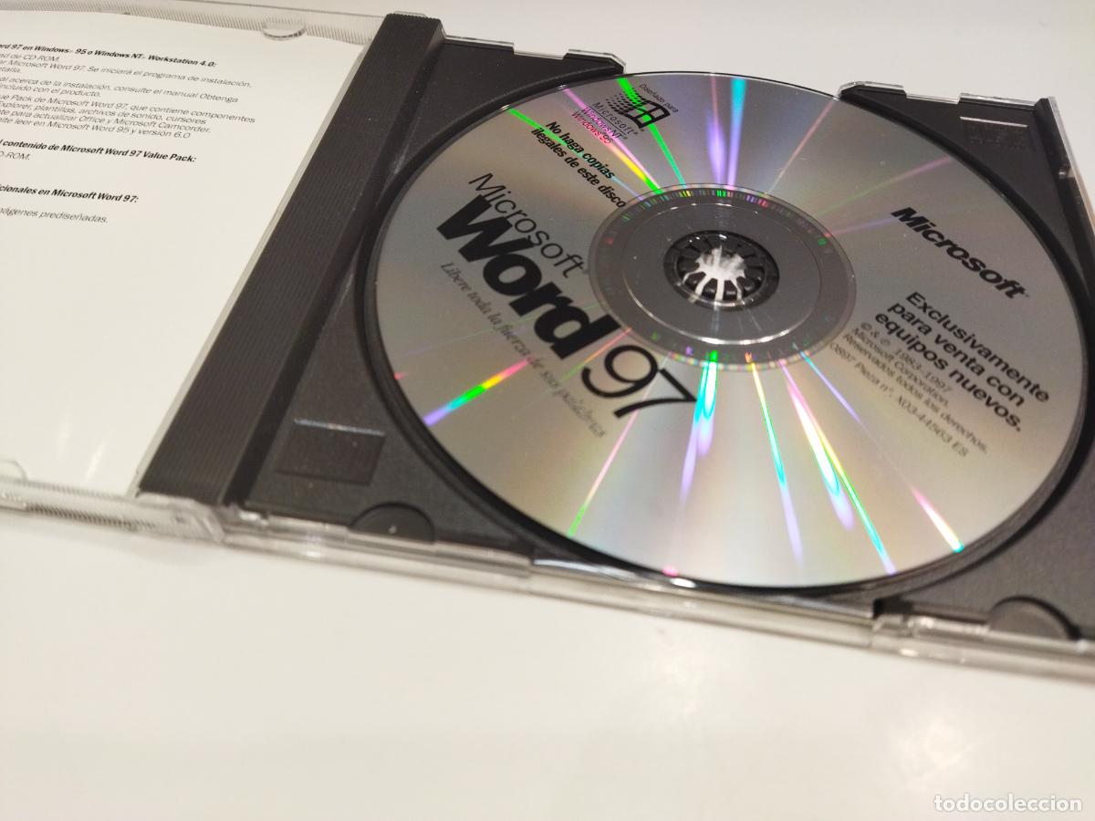 Videojuegos y consolas: MICROSOFT WORD 97 SOFTWARE CD - MICROSOFT 1997 - COMO NUEVO - Foto 5