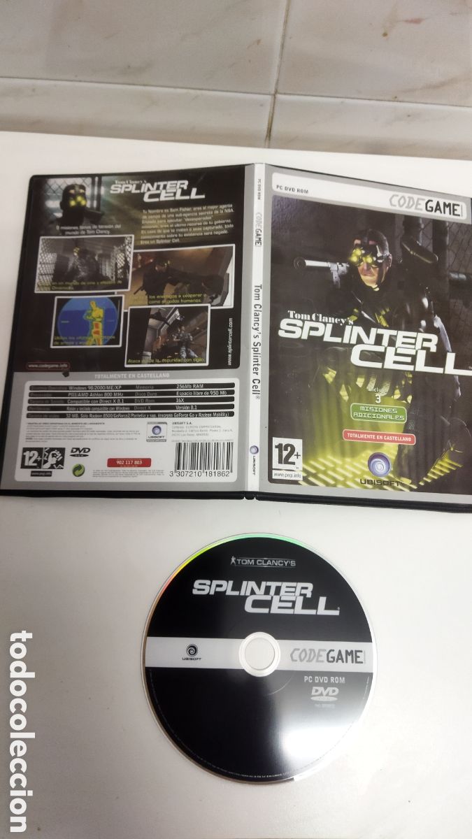 Videojuegos y consolas: PC DVD ROM. TOM CLANCYS SPLINTER CELL . CODE GAME KIDS. EDAD 12+ - Foto 1