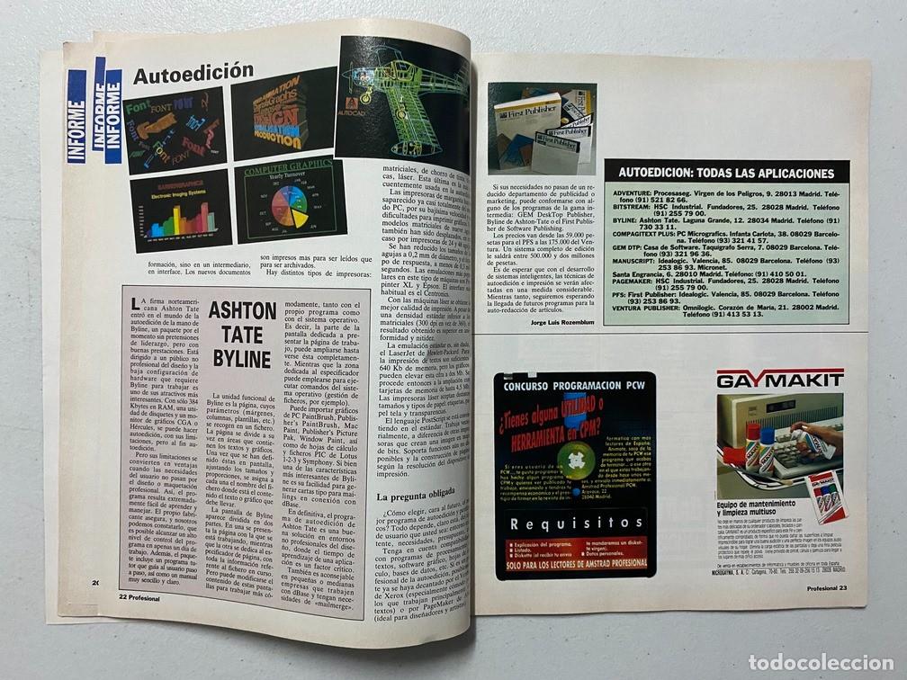 Videojuegos y consolas: AMSTRAD PROFESIONAL N&ordm; 5 - REVISTA DE SOFTWARE - HARDWARE AMSTRAD PC - Foto 7