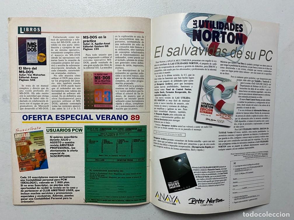 Videojuegos y consolas: AMSTRAD PROFESIONAL N&ordm; 5 - REVISTA DE SOFTWARE - HARDWARE AMSTRAD PC - Foto 12