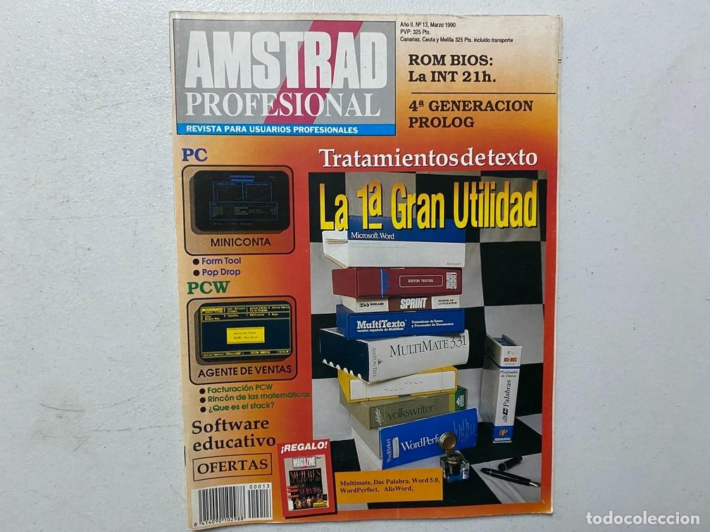 Videojuegos y consolas: AMSTRAD PROFESIONAL N&ordm; 13 - REVISTA DE SOFTWARE - HARDWARE AMSTRAD PC - Foto 1