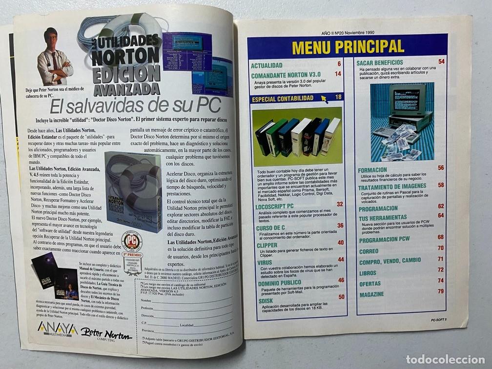 Videojuegos y consolas: AMSTRAD PROFESIONAL - PC SOFT N&ordm; 20 - REVISTA DE SOFTWARE - HARDWARE PC - Foto 5