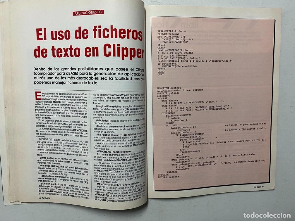 Videojuegos y consolas: AMSTRAD PROFESIONAL - PC SOFT N&ordm; 20 - REVISTA DE SOFTWARE - HARDWARE PC - Foto 10