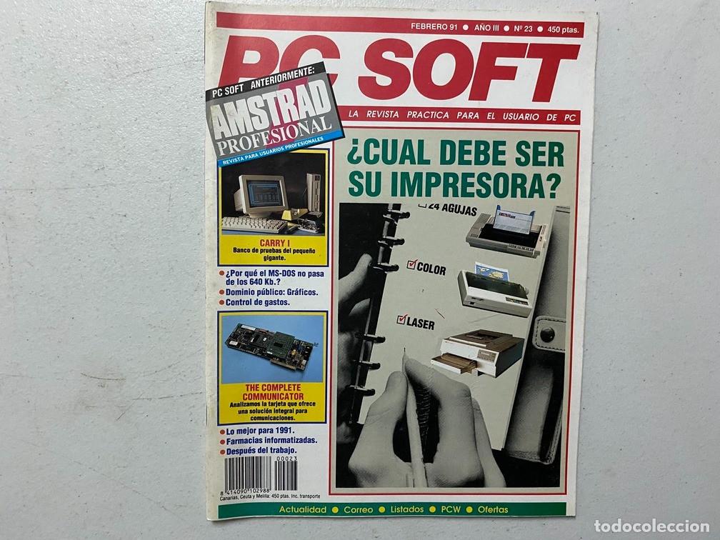 Videojuegos y consolas: AMSTRAD PROFESIONAL - PC SOFT N&ordm; 23 - REVISTA DE SOFTWARE - HARDWARE PC - Foto 1