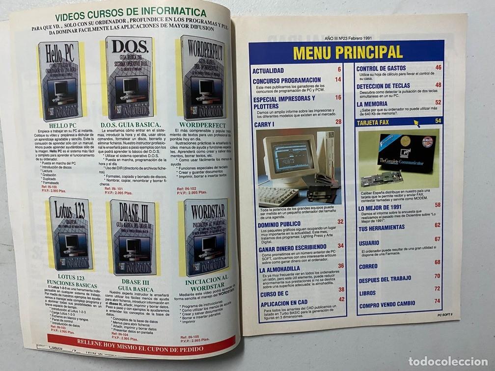 Videojuegos y consolas: AMSTRAD PROFESIONAL - PC SOFT N&ordm; 23 - REVISTA DE SOFTWARE - HARDWARE PC - Foto 6