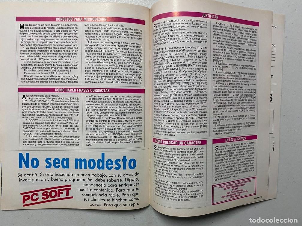 Videojuegos y consolas: AMSTRAD PROFESIONAL - PC SOFT N&ordm; 23 - REVISTA DE SOFTWARE - HARDWARE PC - Foto 17