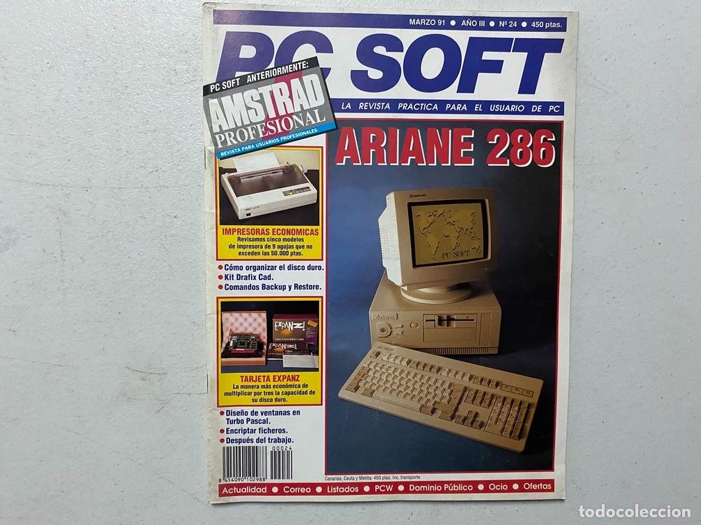 Videojuegos y consolas: AMSTRAD PROFESIONAL - PC SOFT N&ordm; 24 - REVISTA DE SOFTWARE - HARDWARE PC - Foto 1