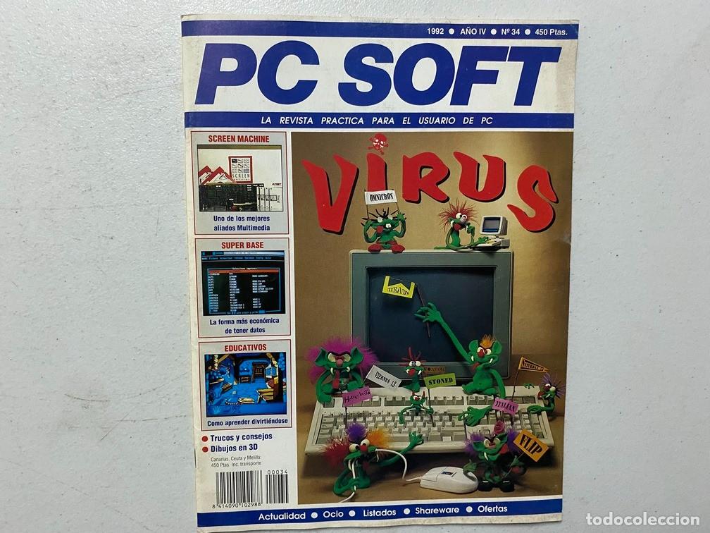 Videojuegos y consolas: AMSTRAD PROFESIONAL - PC SOFT N&ordm; 34 - REVISTA DE SOFTWARE - HARDWARE PC - Foto 1