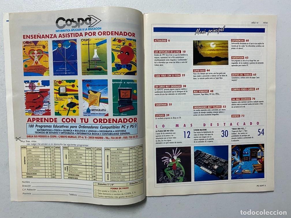 Videojuegos y consolas: AMSTRAD PROFESIONAL - PC SOFT N&ordm; 34 - REVISTA DE SOFTWARE - HARDWARE PC - Foto 5