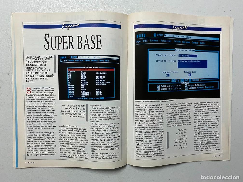 Videojuegos y consolas: AMSTRAD PROFESIONAL - PC SOFT N&ordm; 34 - REVISTA DE SOFTWARE - HARDWARE PC - Foto 11