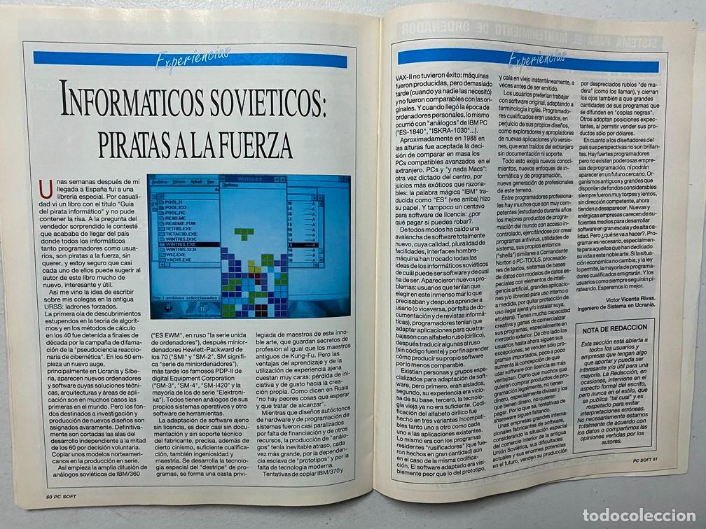 Videojuegos y consolas: AMSTRAD PROFESIONAL - PC SOFT N&ordm; 34 - REVISTA DE SOFTWARE - HARDWARE PC - Foto 14