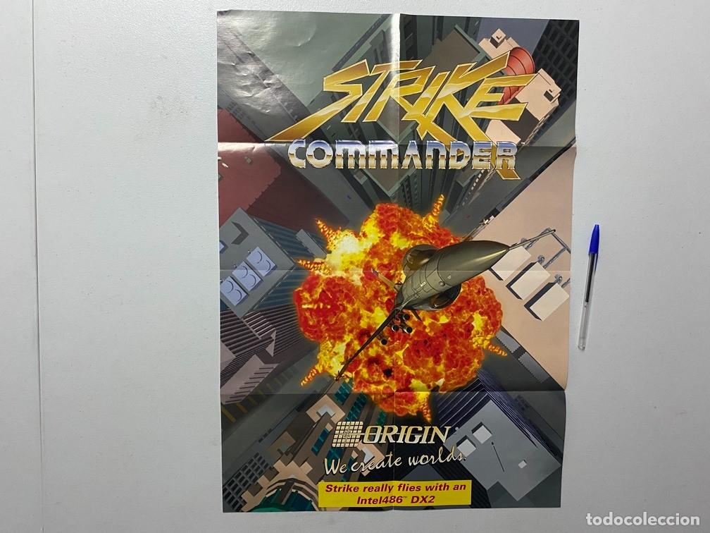 Videojuegos y consolas: STRIKE COMMANDER - P&Oacute;STER VIDEOJUEGO PC - Foto 1
