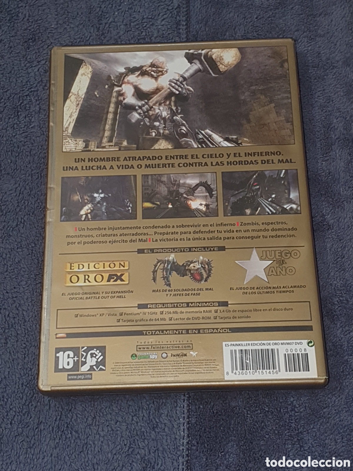 Videojuegos y consolas: PS. Pc Dvd. Painkiller, Edici&oacute;n De Oro, De 2&ordf; Mano. - Foto 3