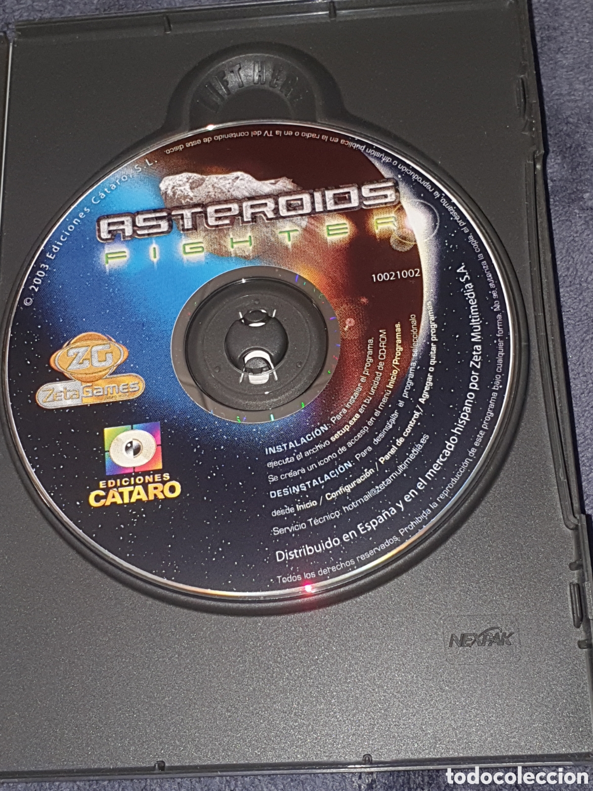 Videojuegos y consolas: PS. Pc Cd Rom, Asteroids, Gighter, De 2&ordf; Mano. - Foto 2