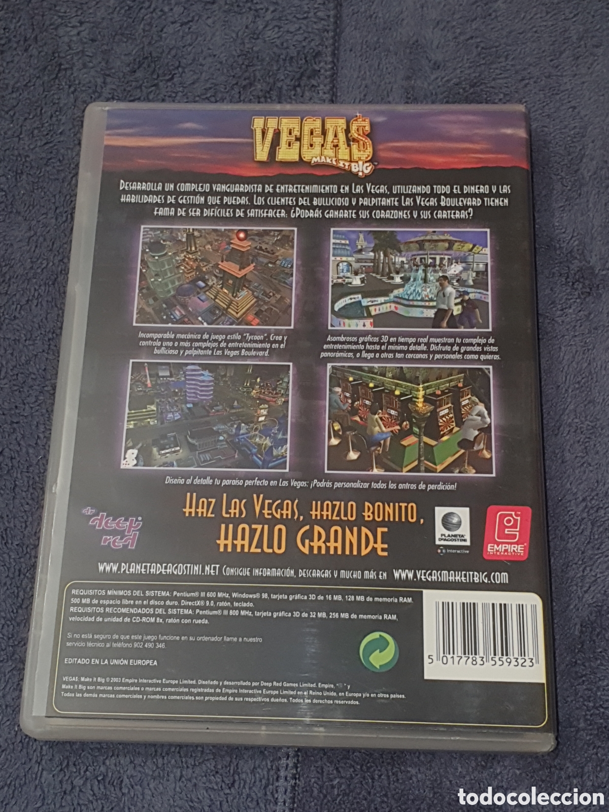 Videojuegos y consolas: pc1. Pc Cd-Rom. Vegas Make It Big, De 2&ordf; Mano. - Foto 3