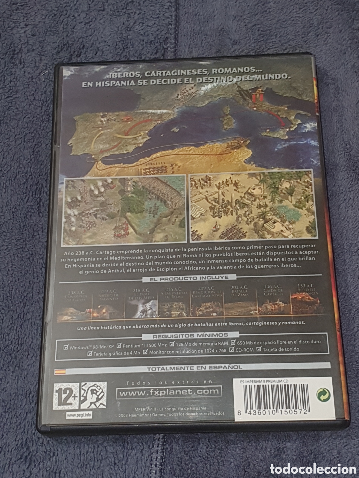 Videojuegos y consolas: pc1. Pc Cd-Rom. Imperium II, La Conquista De Hispania, De 2&ordf; Mano. - Foto 3