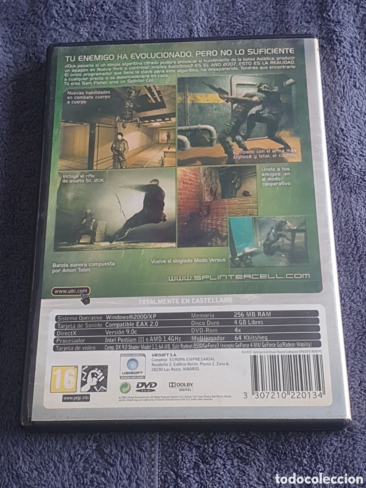 Videojuegos y consolas: pc1. Pc Cd-Rom. Tom Clancys, Splinter Cell, Chaos Teory, De 2&ordf; Mano. - Foto 3